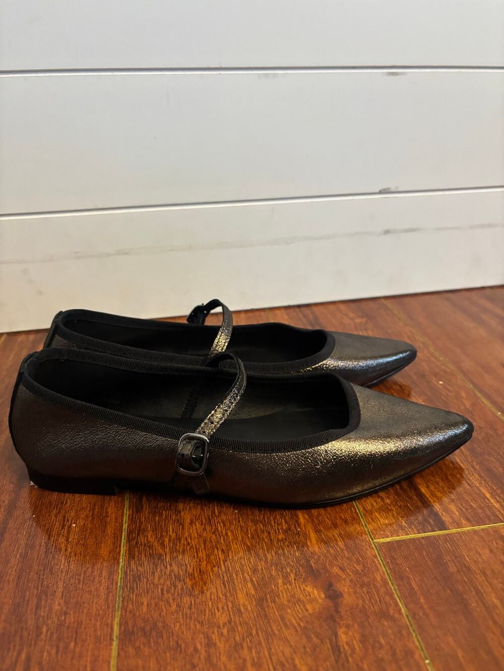 Anthropologie Maypol Pointy Toe Mary Jane Flat Shoes Bronze Women soft girl 9